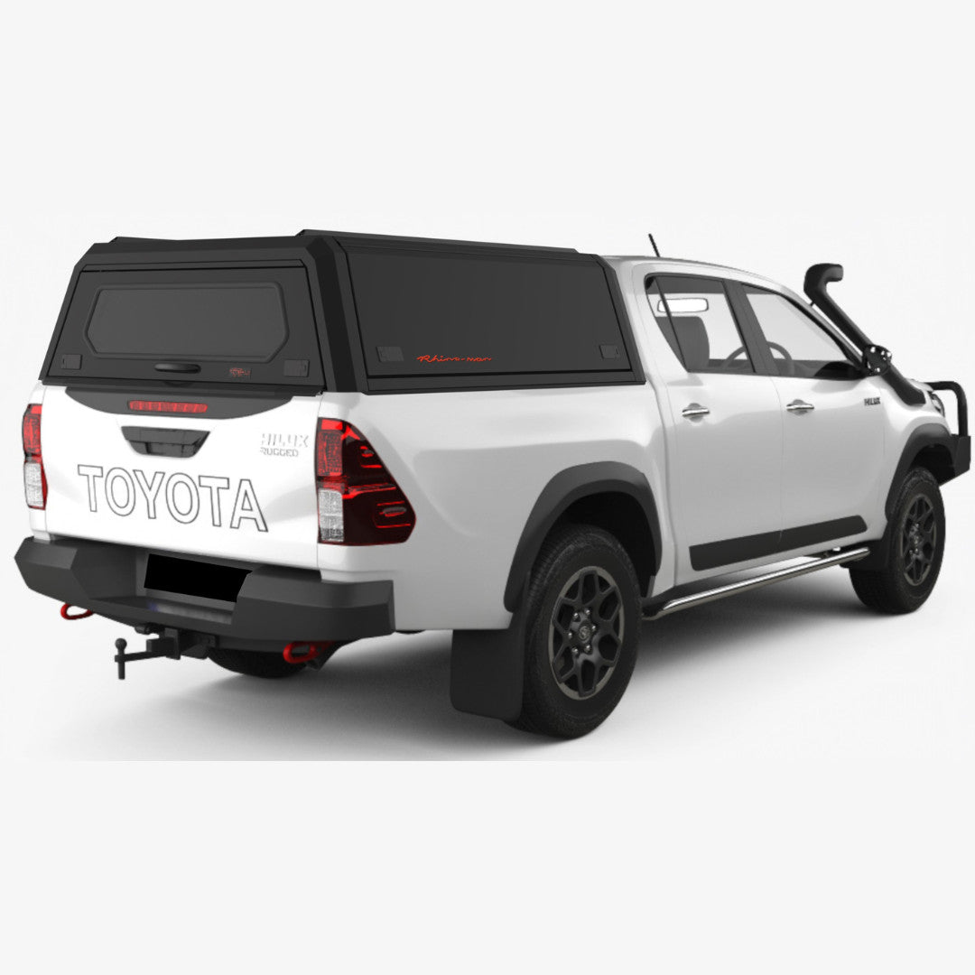 Toyota Hilux Revo dual cab with an LX canopy
