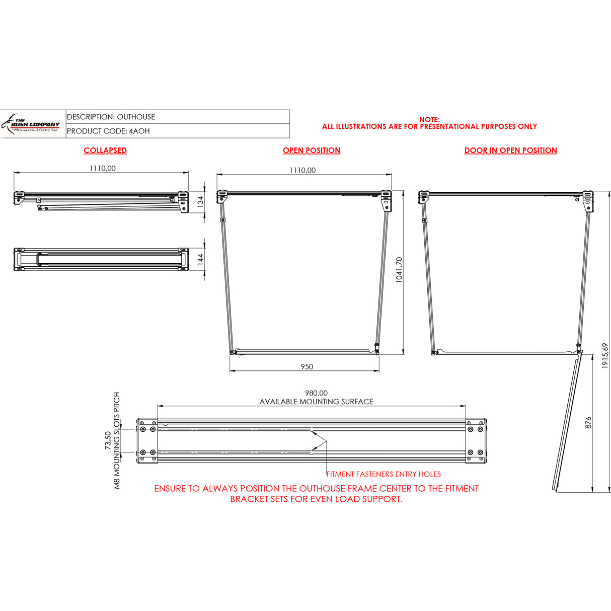 Outhouse Shower Tent - The Bush Company
