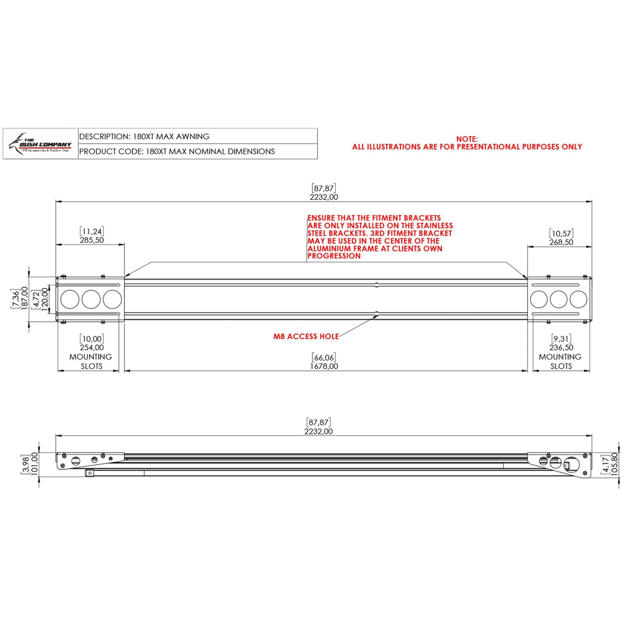 180 XT MAX Awning - The Bush Company