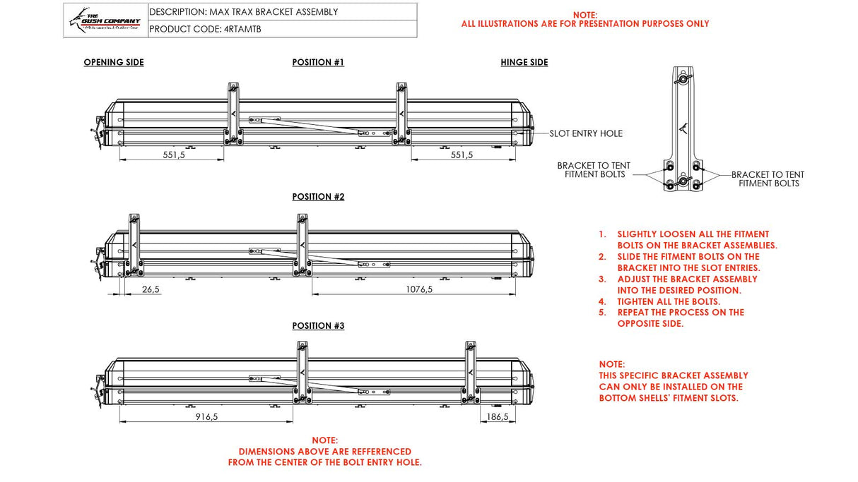 Recovery Tracks - Side Mount Set - The Bush Company