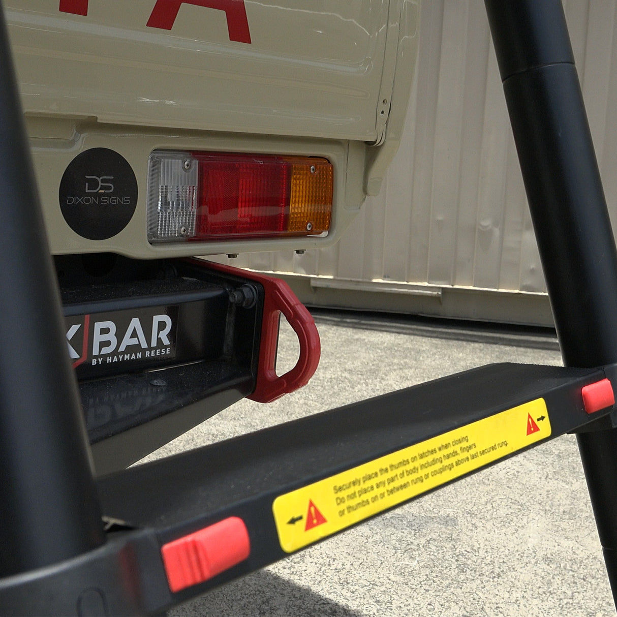 Deluxe Telescopic Ladder - Wide, Angled Steps - The Bush Company