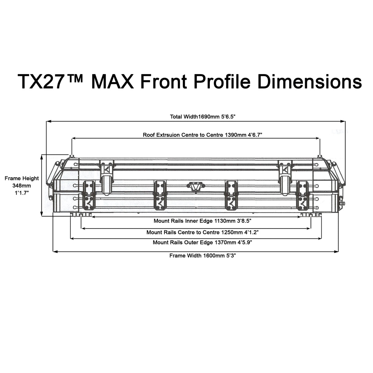 TX27 MAX Hardshell Rooftop Tent - The Bush Company