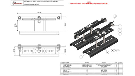 4RTUFB-Rooftop-Tent-Universal-Fitment-Brackets
