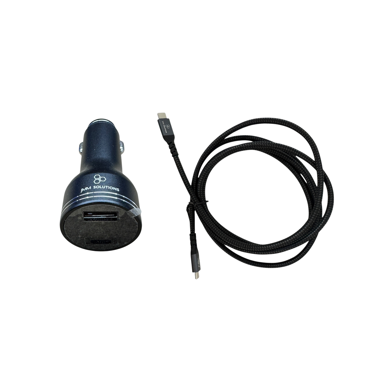 160W USB-C Car Charger + 240W USB-C Cable: car charger and USB-C cable