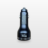 Car Power Kit for Starlink Mini: side view of the car charger showing 160W