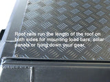 DX27 Roof Rails with text