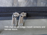 DX27 YKK Zips with text