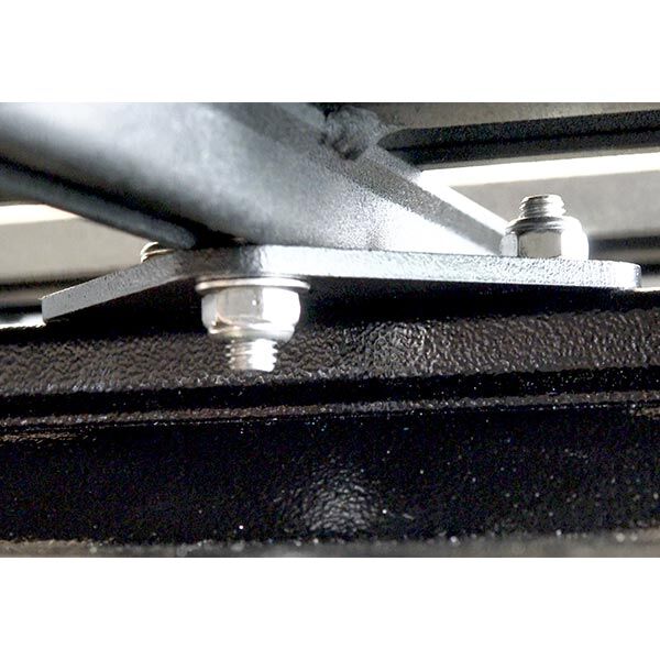 Flat Plate Bracket Installed view from bottom
