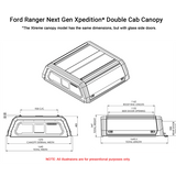 Ford Ranger Next Gen Dual Cab Xtreme CapRax Canopy by Rhinoman - The Bush Company