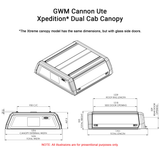 GWM Cannon Dual Cab 2020 - 2025 Xtreme CapRax Canopy by Rhinoman - The Bush Company