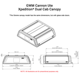 GWM Cannon Dual Cab 2020 - 2025 Xpedition CapRax Canopy by Rhinoman - The Bush Company