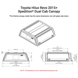 Hilux 2015+ Dual Cab Xtreme CapRax Canopy by Rhinoman - The Bush Company