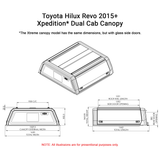 Hilux 2015+ Dual Cab Xpedition CapRax Canopy by Rhinoman - The Bush Company