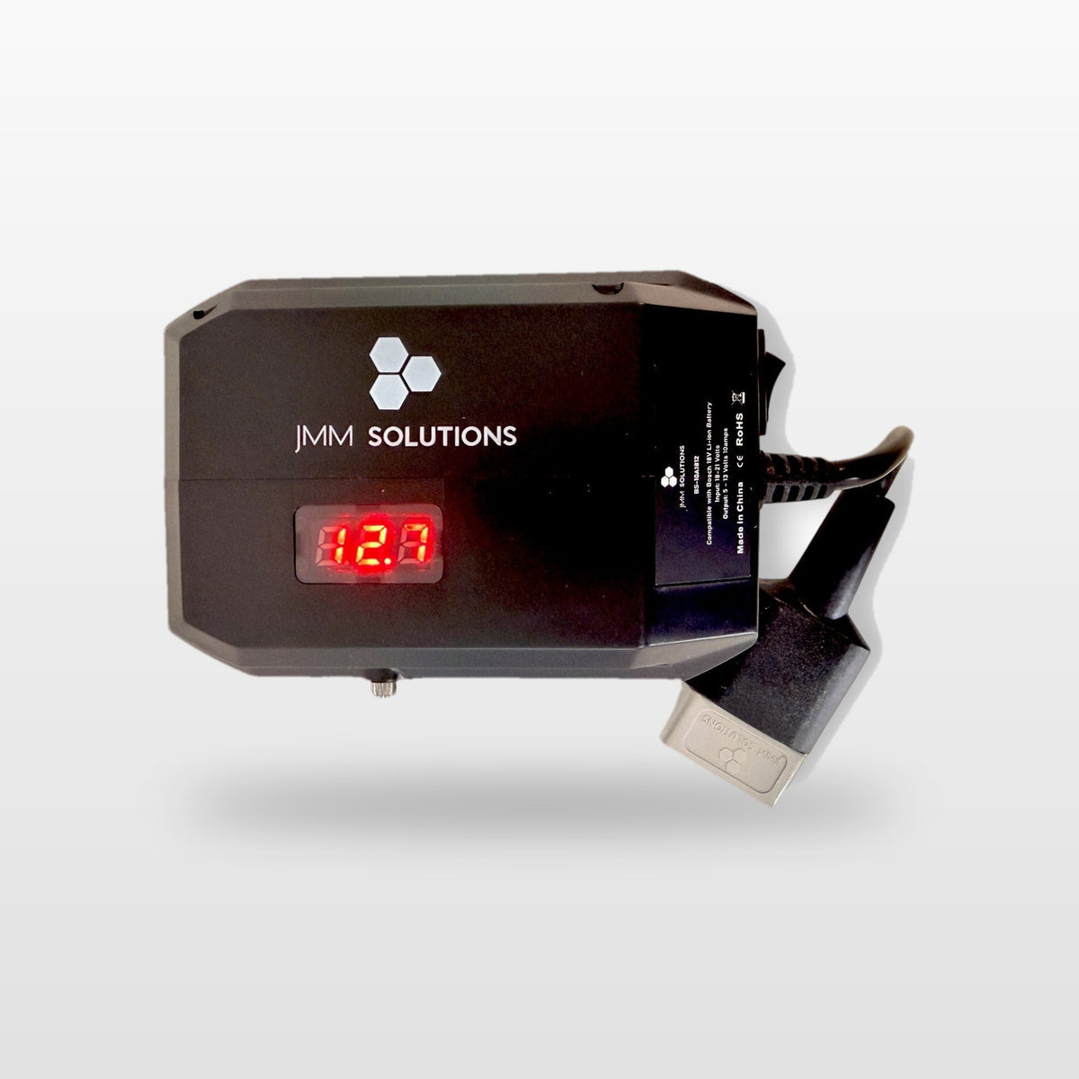 Bosch-compatible 18V to 12V Step Down Power Supply: digital voltage display lit