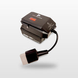Makita-compatible 18V to 12V Step Down Power Supply: on an 18V tool battery, with Anderson plug lead