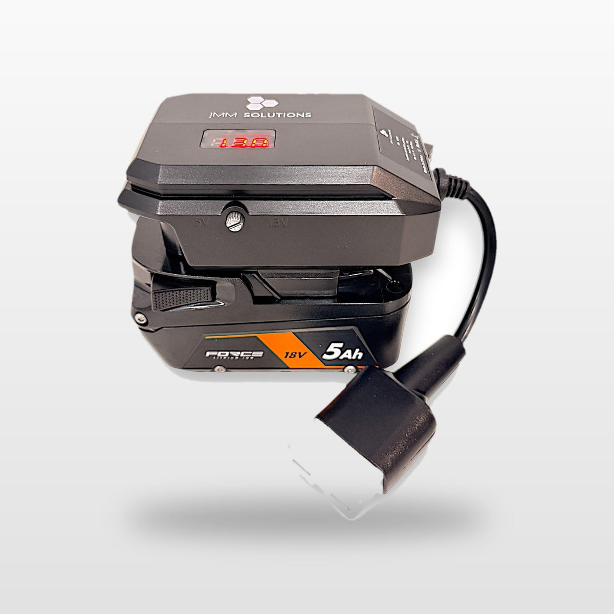 AEG-compatible 18V to 12V Step Down Power Supply: rear view showing the Anderson lead