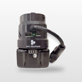 Makita-compatible Volt Step Down PRO: side view with USB ports and Anderson lead