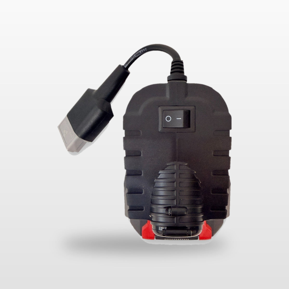 Ozito/Einhell-compatible Volt Step Down PRO: rear view showing the on/off switch