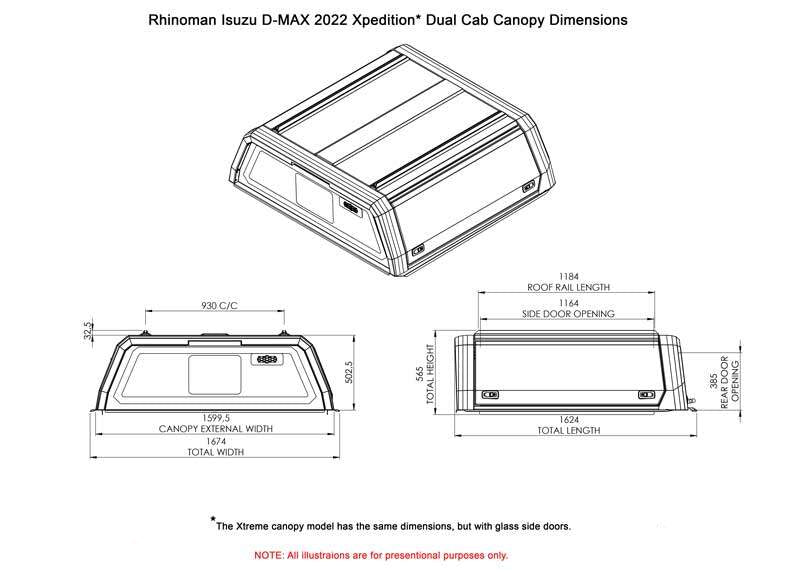 Isuzu D - Max 2013 - 21 Dual Cab Xtreme CapRax Canopy by Rhinoman - The Bush Company