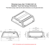 Isuzu D - Max 2021+ Dual Cab Xpedition CapRax Canopy by Rhinoman - The Bush Company