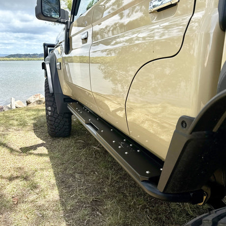 ONCA Landcruiser 70 Series Dual Cab Extreme Rock Sliders - The Bush Company