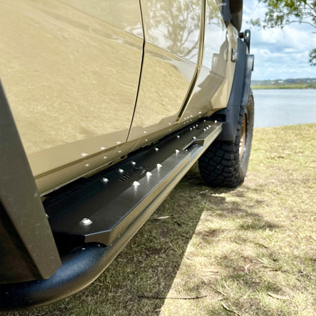 ONCA Landcruiser 70 Series Dual Cab Extreme Rock Sliders - The Bush Company