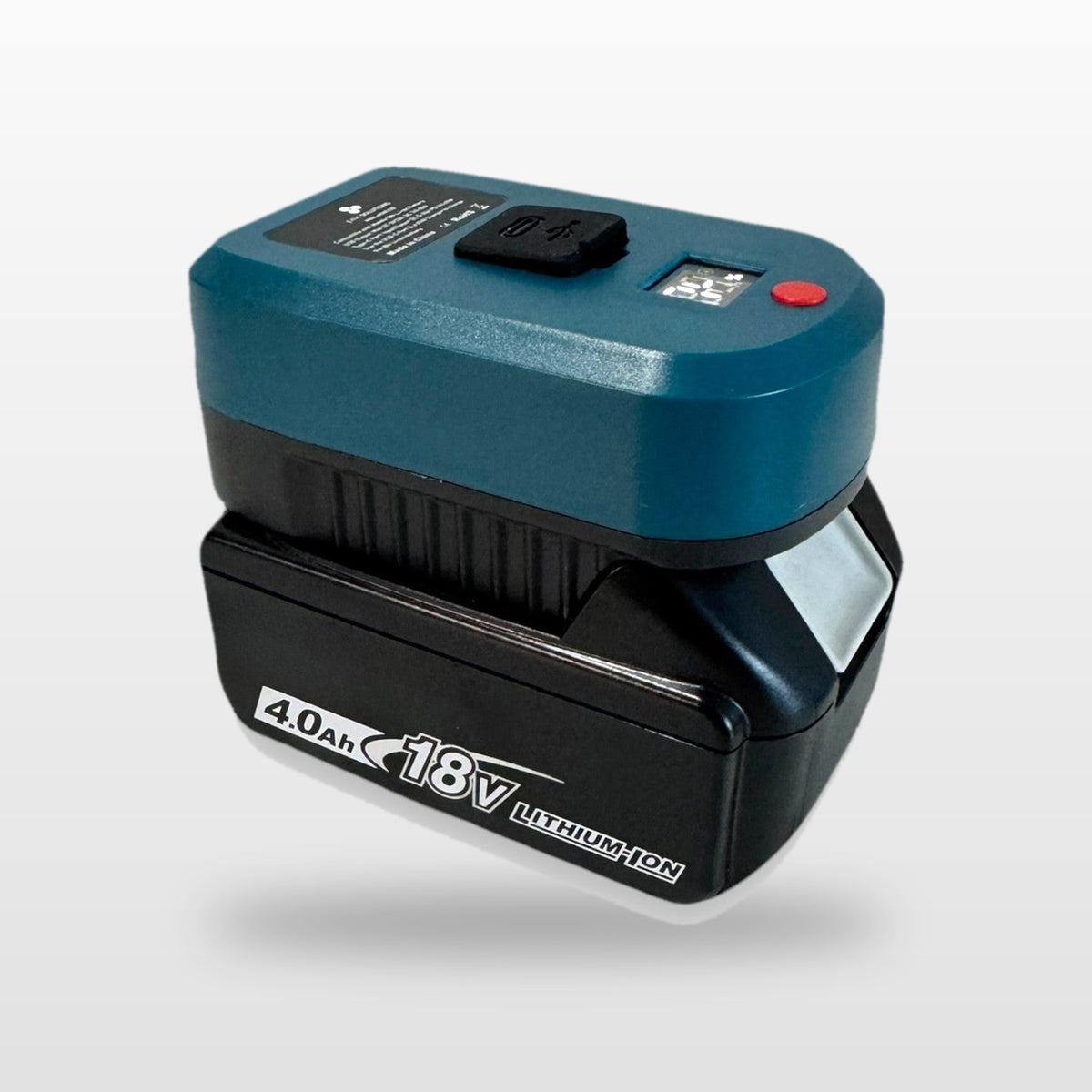 Makita-compatible USB-C 65W PD Charger: adaptor fitted to an 18V battery