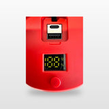 Milwaukee-compatible Power Kit for Starlink Mini: close-up of the USB-C port and digital display