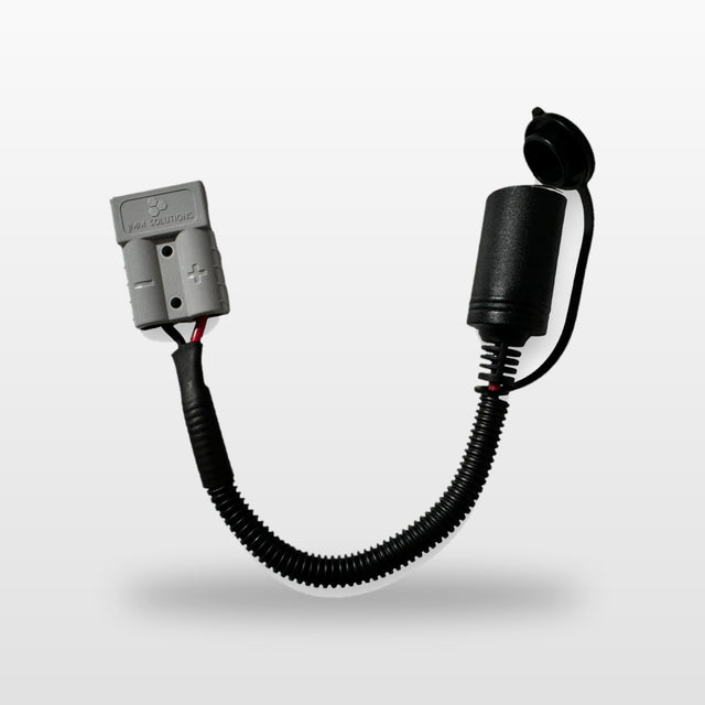 Anderson Plug to 12V Socket Adaptor Lead, 250mm: Anderson plug to 12V socket lead