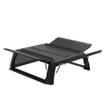 Black Xpedition canopy with its side doors open