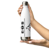 Stainless Steel Water Bottle - White - The Bush Company