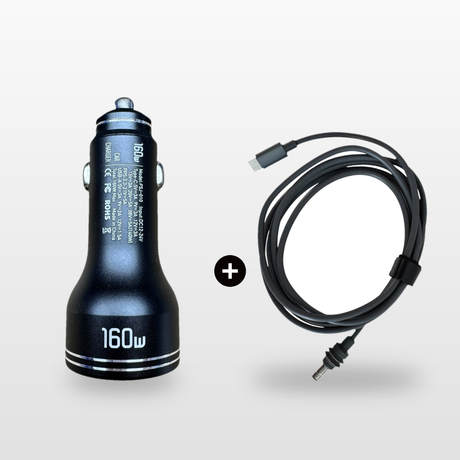 Car Power Kit for Starlink Mini: 160W car charger plus Starlink Mini cable