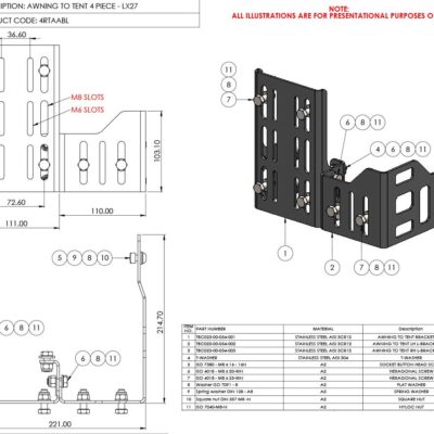 Awning-To-Tent-Bracket-4-Piece