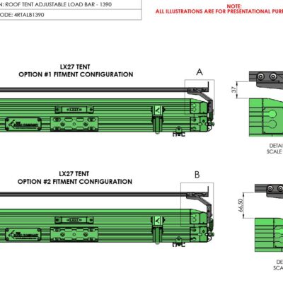 4RTALB1390-Adjustable Load Bar 1390-2